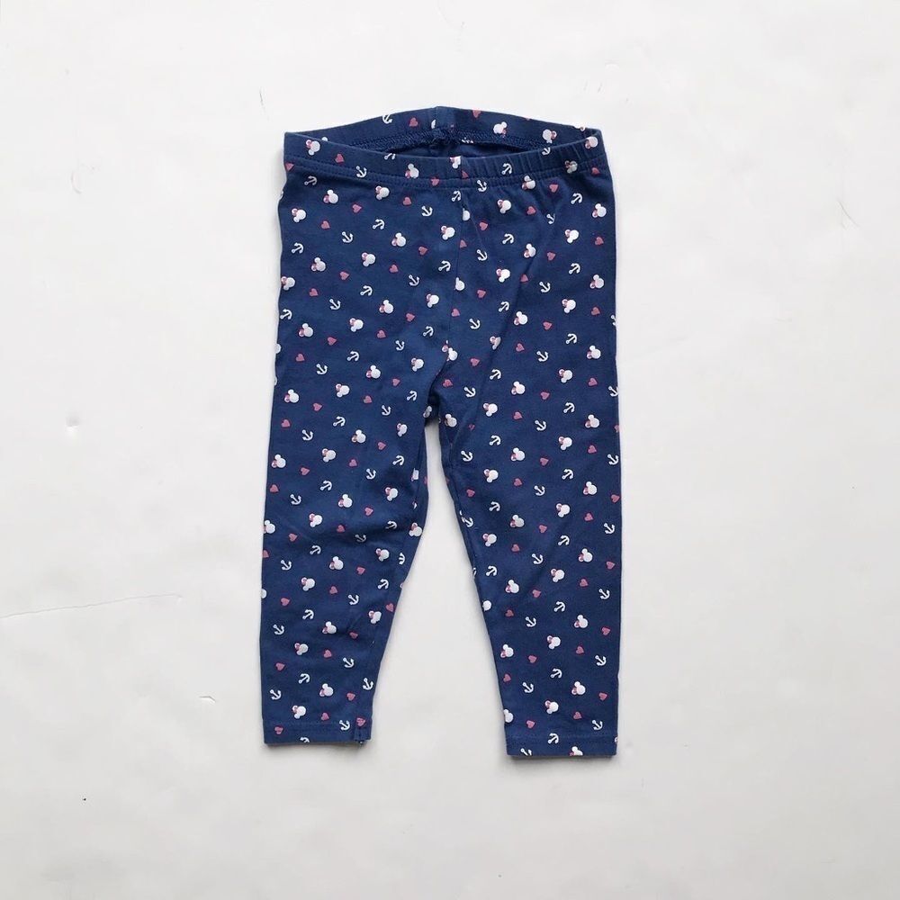Disney Minnie Mouse print leggings EUC 12-18 month